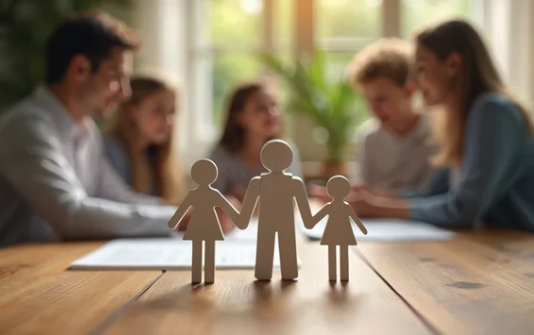 family gathering at dinner